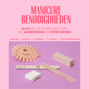 Kit de manucure avec lampe UV LED rose