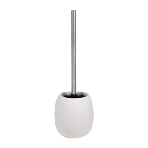 Brosse Wc avec support Céramique mati Blanc MSV