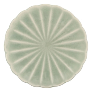 Lot de 4 Assiette à pain ronde Romy D.15cm vert