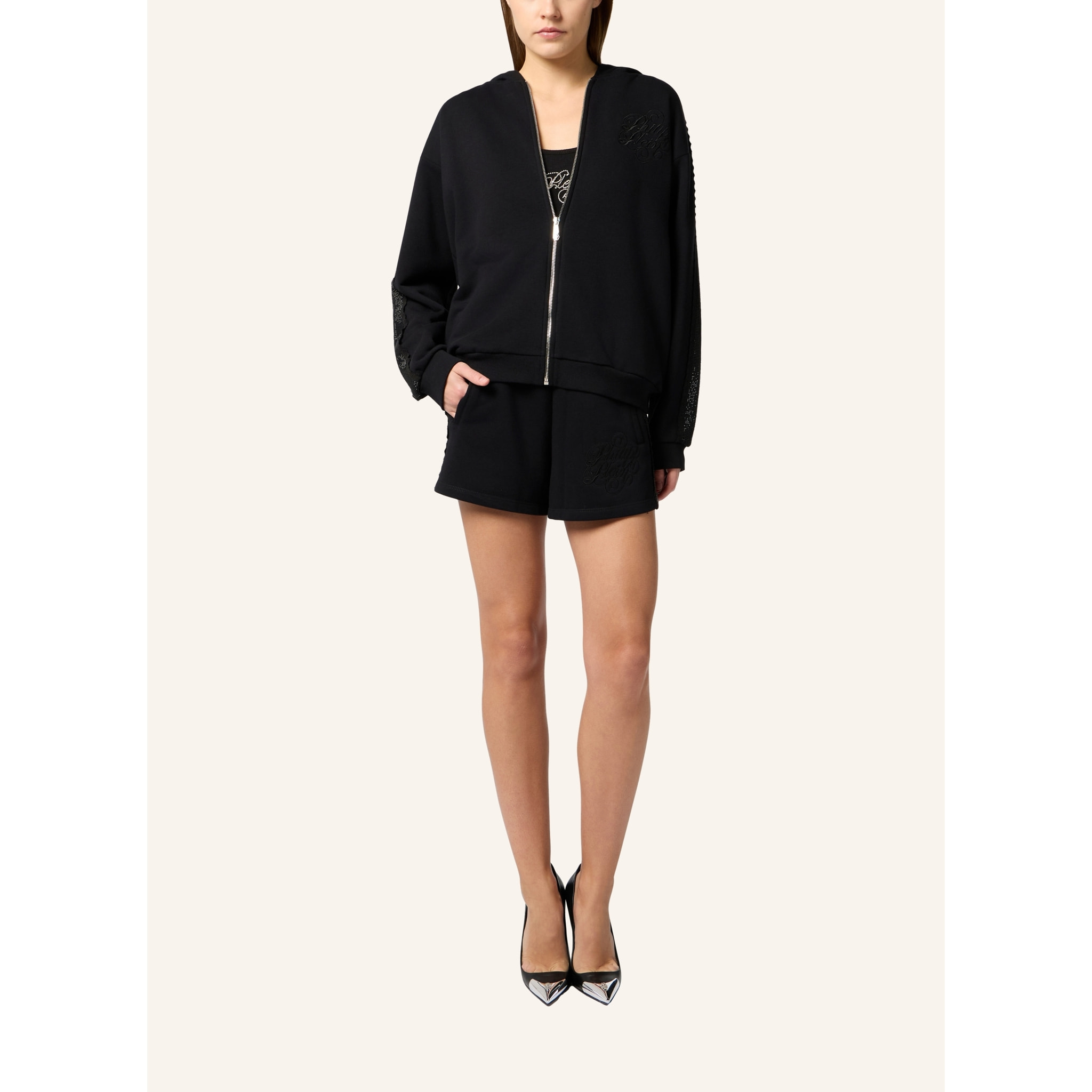 PHILIPP PLEIN Shorts Strass Band