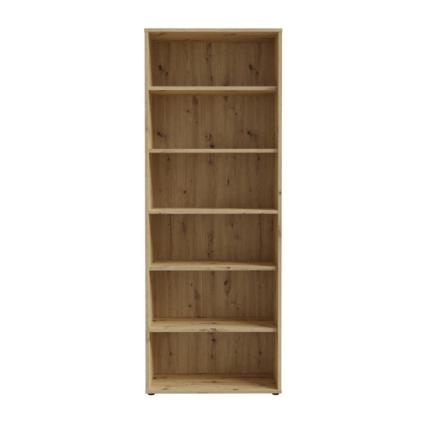 Etagère 5 plateaux 85 cm de large en décor bois chêne - GOTHAM