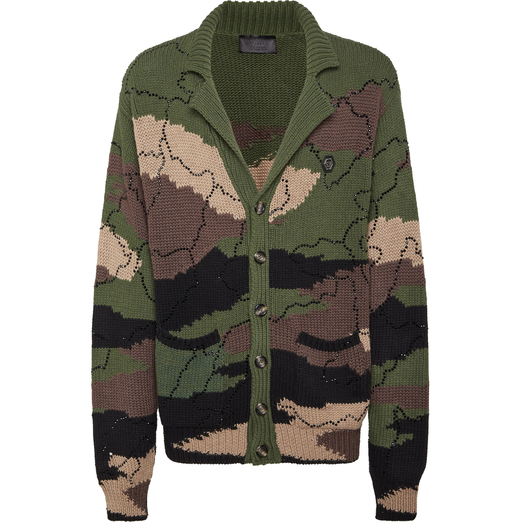 PHILIPP PLEIN Cárdigan CAMOUFLAGE
