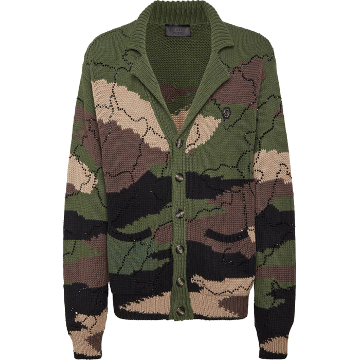 PHILIPP PLEIN Cárdigan CAMOUFLAGE