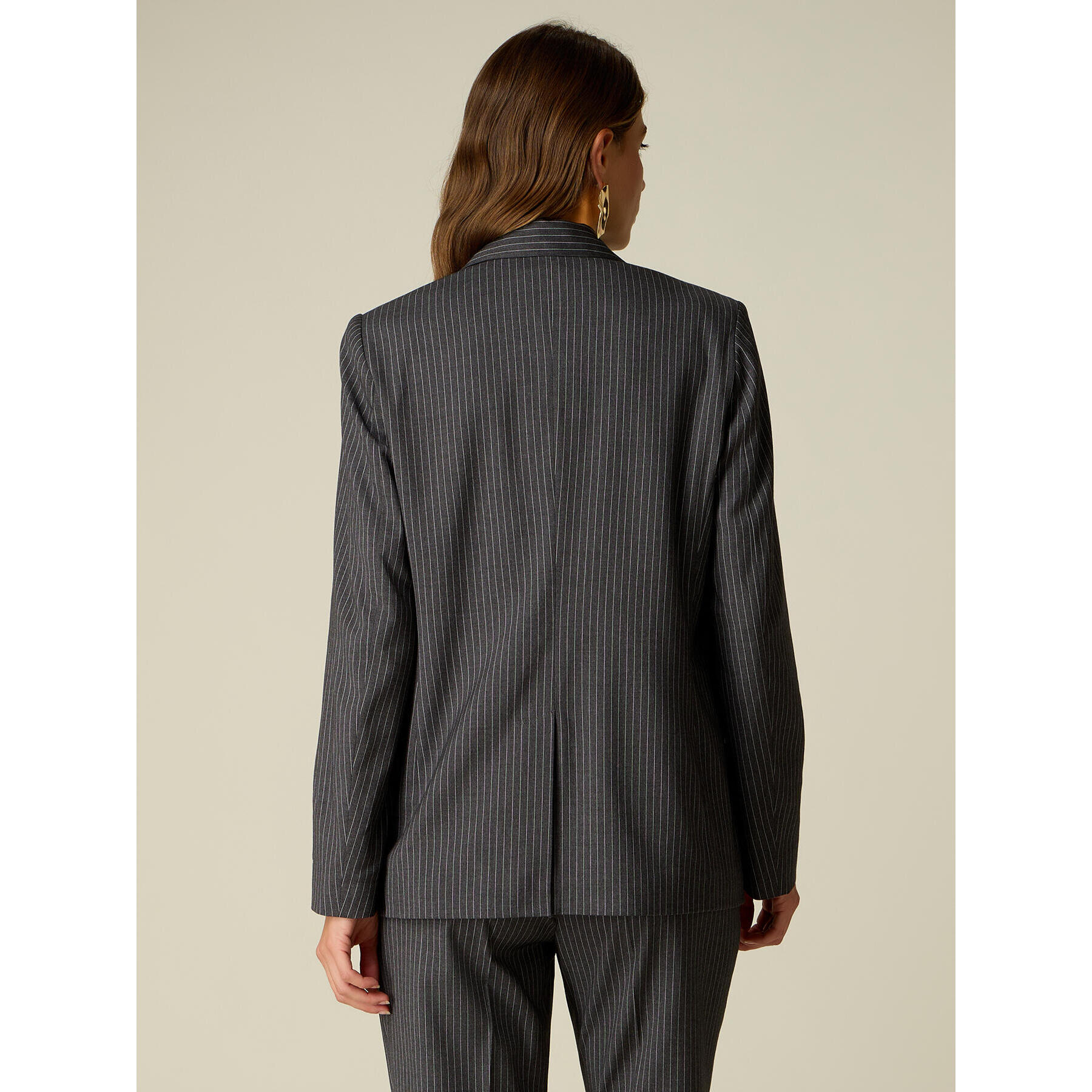 Oltre - Blazer monopetto gessato - Grigio