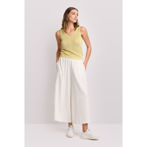 Kocca - Top in maglia con scollo a V Donna, Tinta unita, Scollo a V