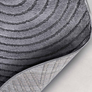 Tapis salon, motif géométrique, texture relief, lym chaleureux