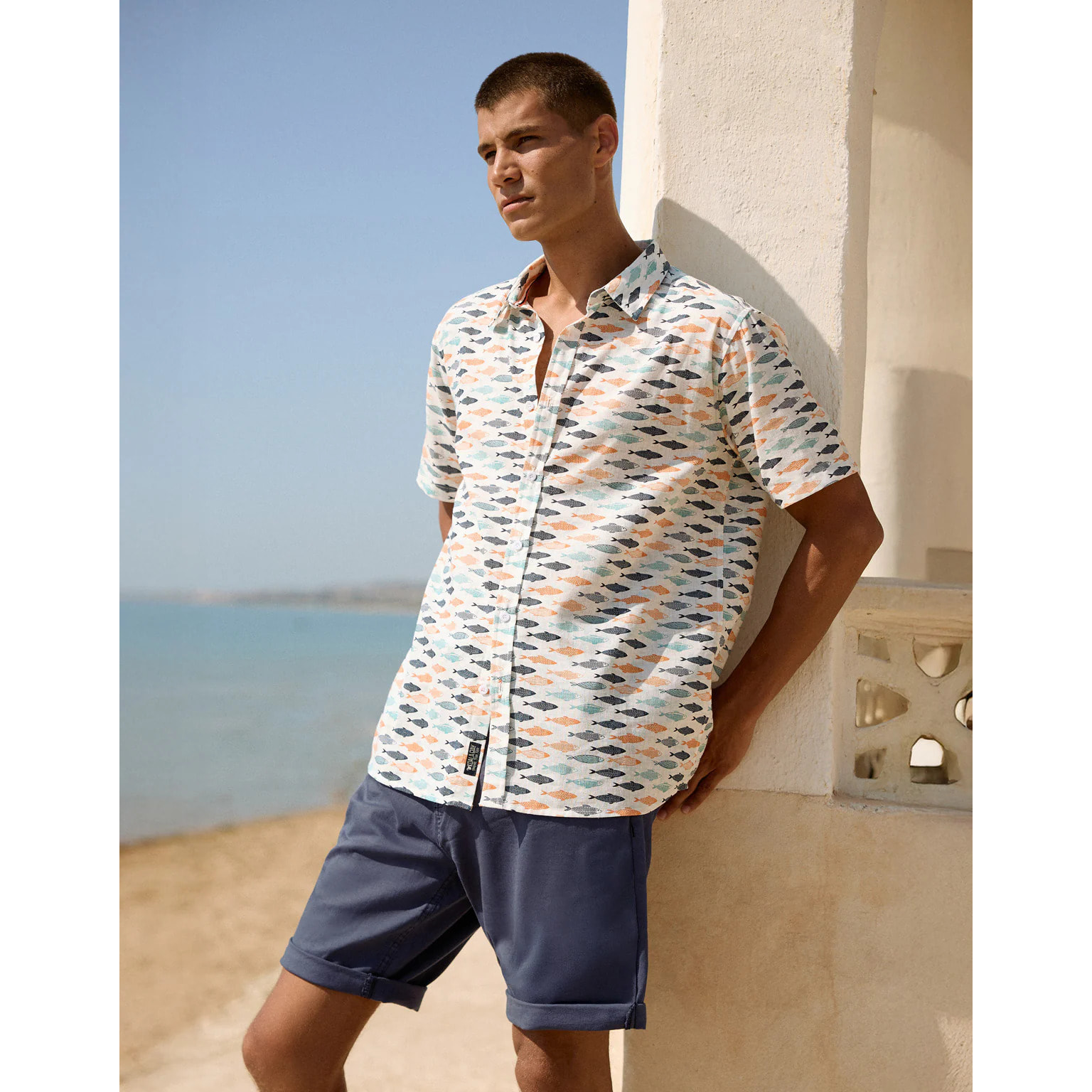 Camisa Manga Corta Naranja - Rosspe