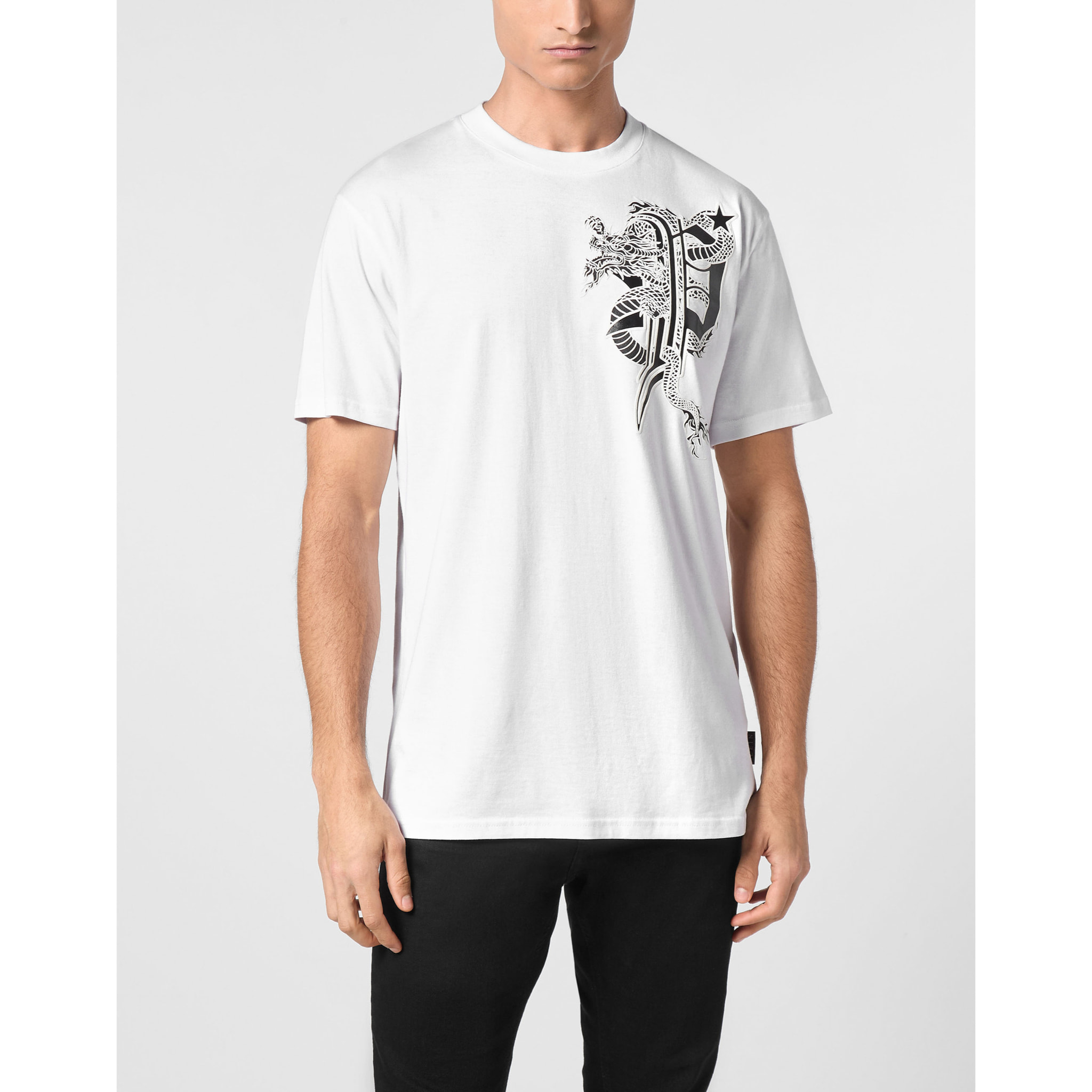 PHILIPP PLEIN Maglietta a girocollo DRAGON