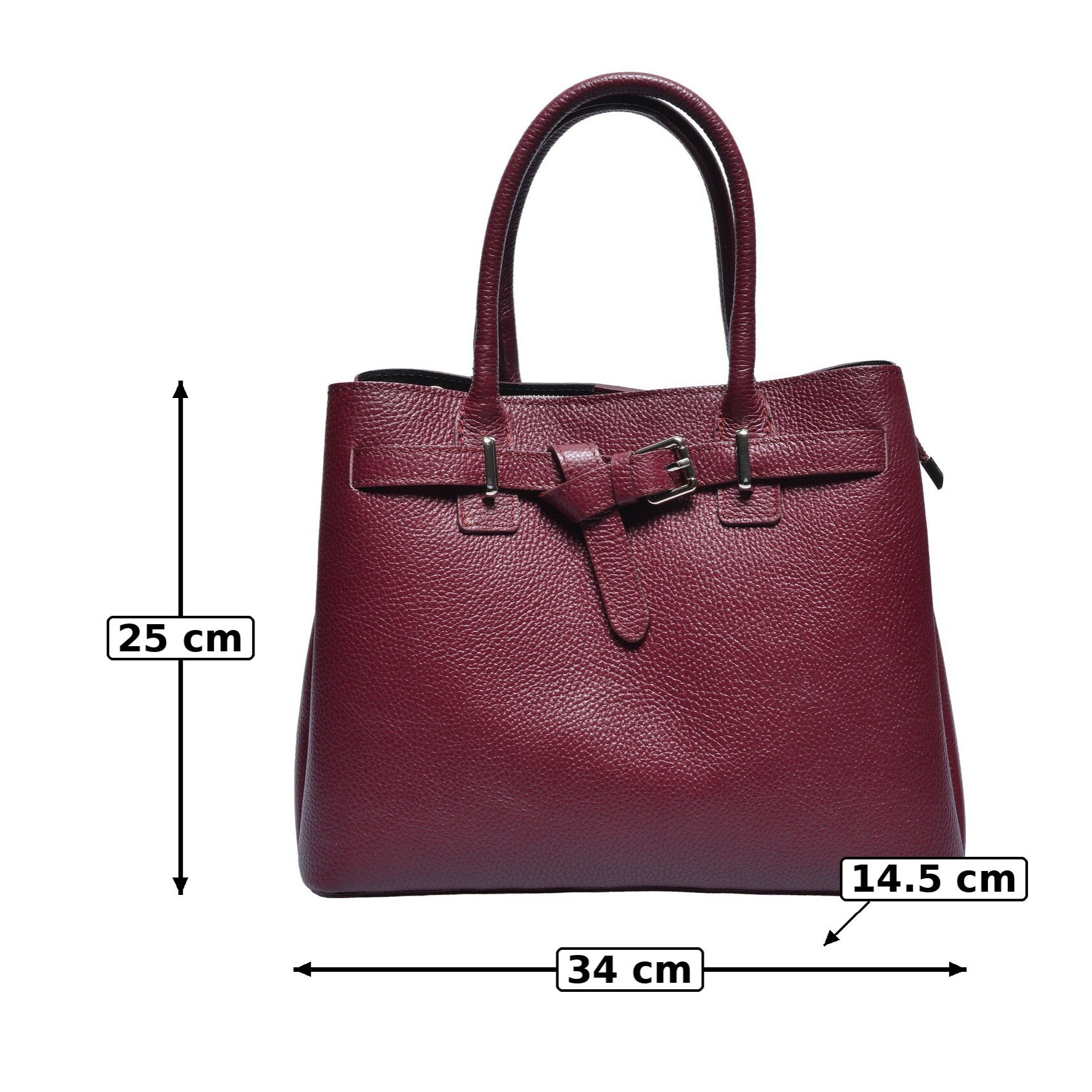 Borsa a mano Anna Luchini Bordeaux