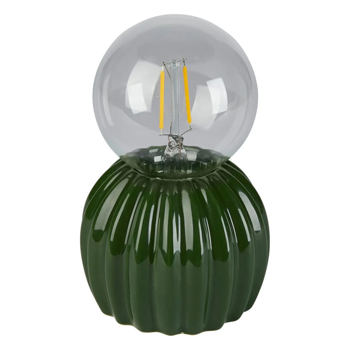 Lampe à poser led "Cactos" vert H15,2cm