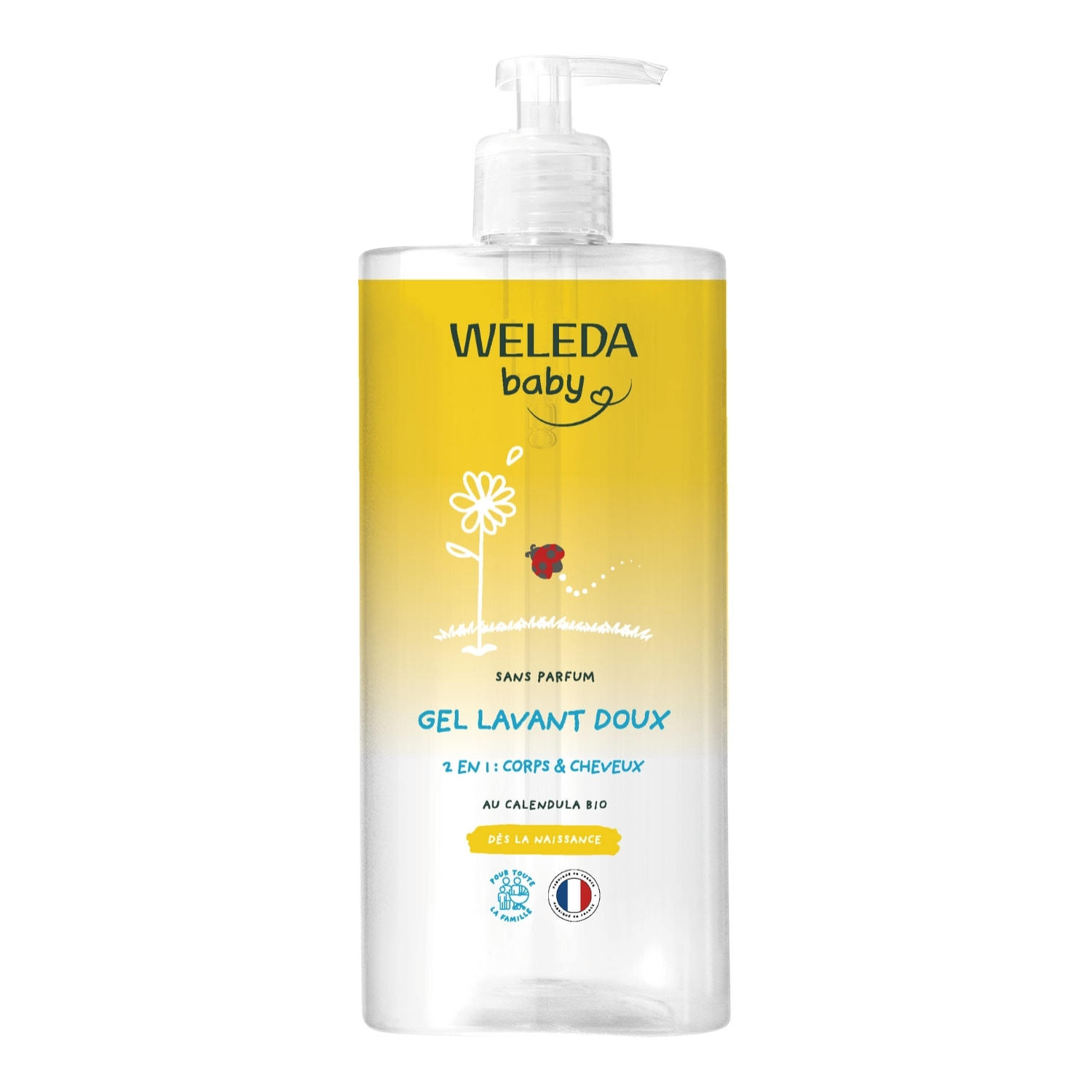 WELEDA - Gel lavant doux Calendula sans parfum - 750 ml