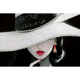 DIPINTO SU TELA LACCATO MARTY C/CORNICE -A- CM 62X4X92