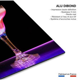 Tableau decoration cuisine cocktail rose Tableau alu Dibond