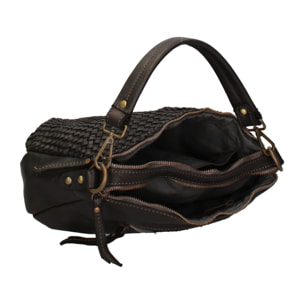 Borsa a spalla da donna - Modello Novella - Vera pelle - 31.0 x 18.0 x 12.0 cm