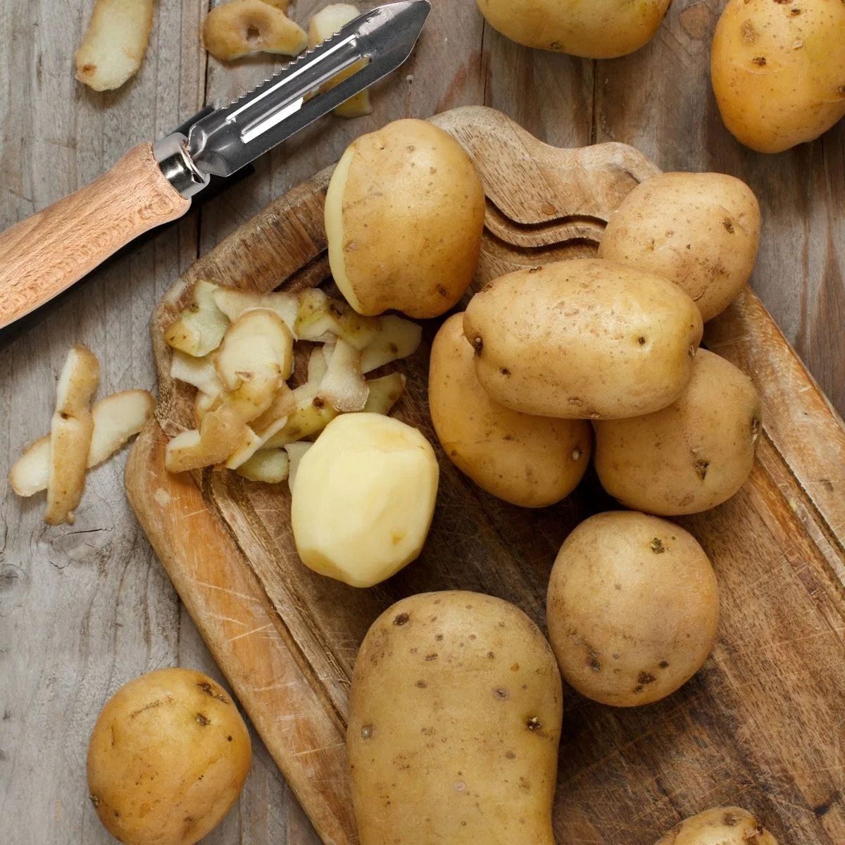 Lot de 2 éplucheurs à asperges manche en bois 15 cm Fackelmann