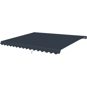 Store banne en aluminium "Ombra 4" - 395 x 300 cm - Gris
