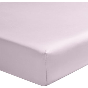 Drap Housse -Bonnet:40cm 100% Percale De Coton 80fils Tourterelle