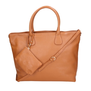 Borsa a mano da donna Made in Italy - Modello Wladimira - Vera pelle - 43.0 x 33.0 x 9.0 cm