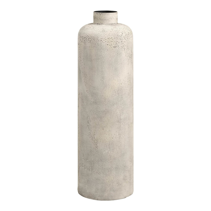 Vaso decorativo in metallo beige anticato Vikasa Home ø24x78,5 cm