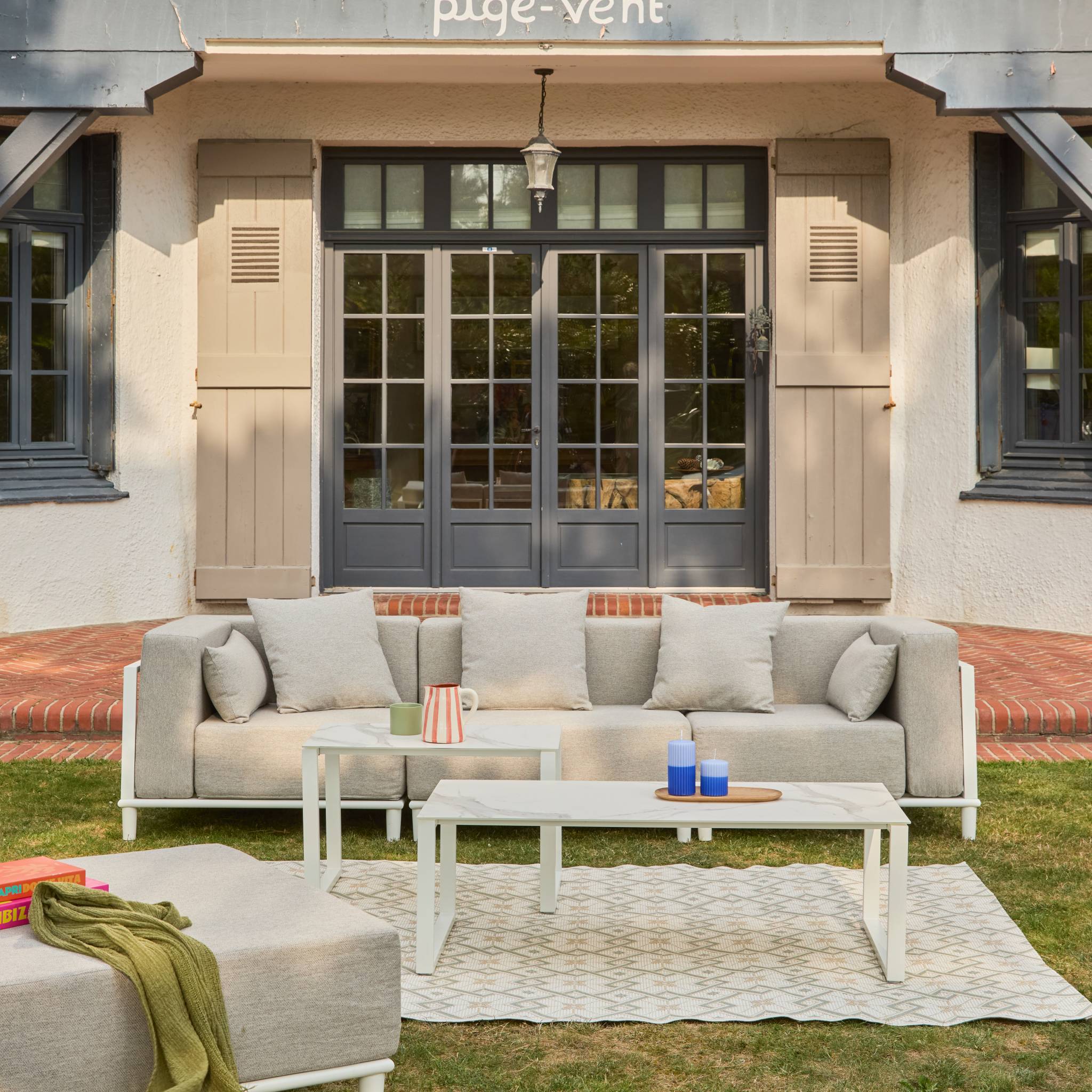 Salon de jardin modulable aluminium 4 places ORIVA