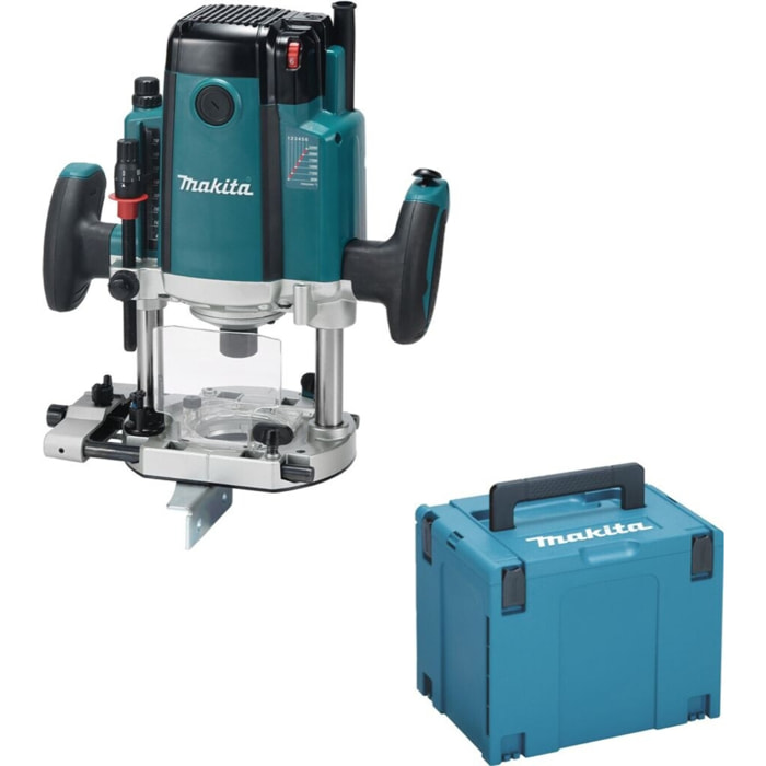 Défonceuse 2100W-Q12mm avec frein - Makita - MakPac - RP2303FC07