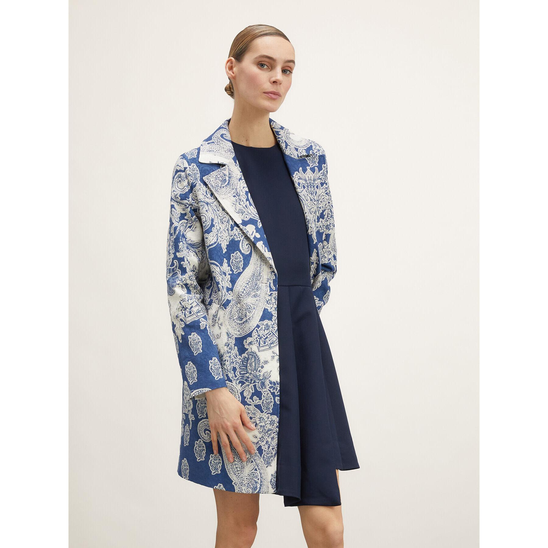 Motivi - Cappotto leggero jacquard - Blu