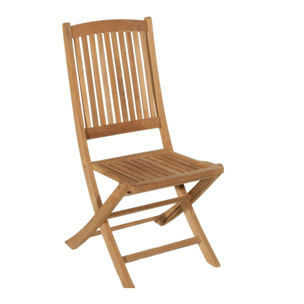 FUN - SALON DE JARDIN EN BOIS TECK 8/10 pers - 1 Table ovale extensible 180*240/100 cm 4 chaises et 2 fauteuils
