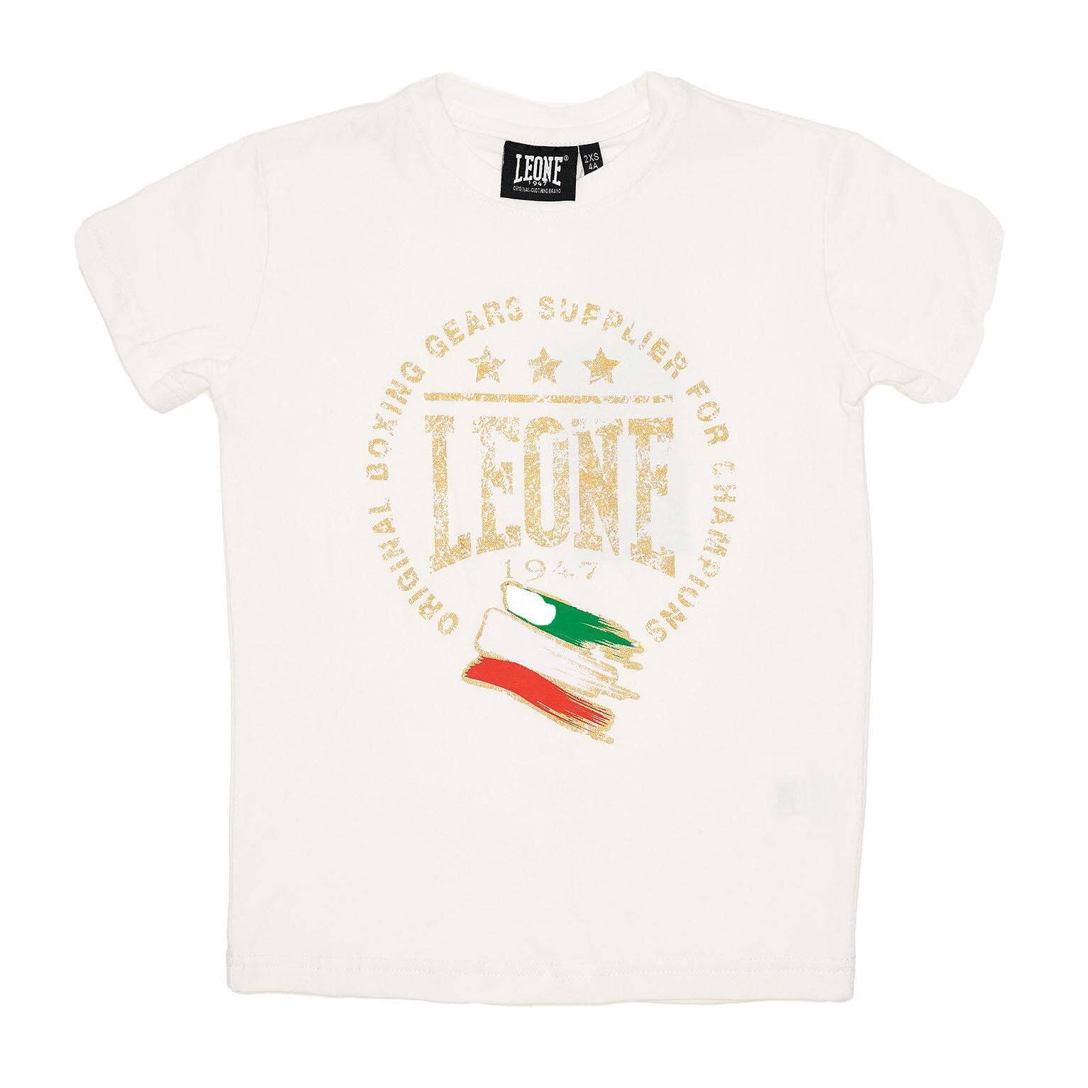 Camiseta de manga corta dorada italiana para niños