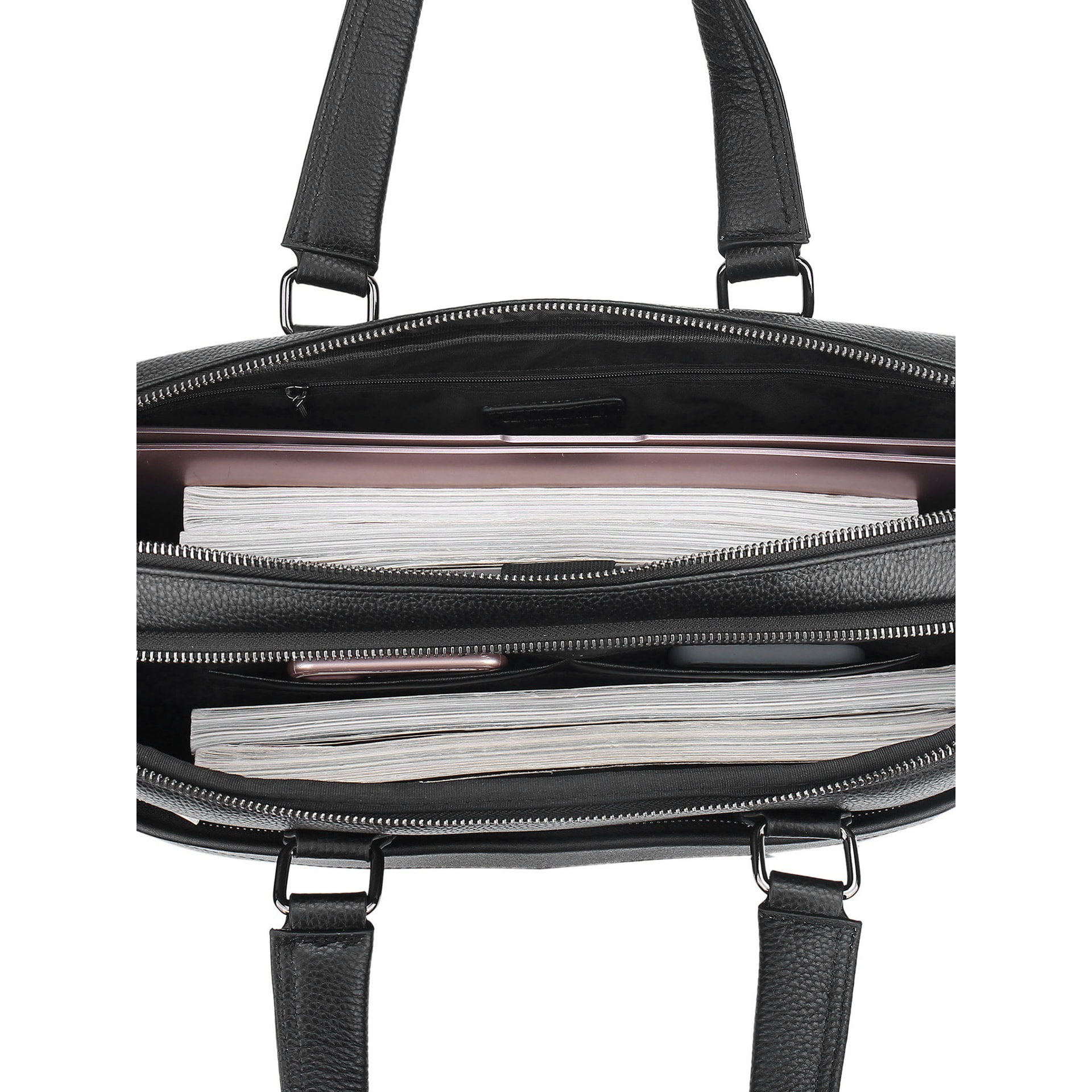 Borsa a mano da uomo - Modello Erevan Prime - 100% pelle - 40.0 x 30.0 x 12.0 cm