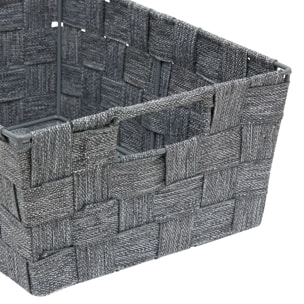 Panier Lise biseauté L28cm gris