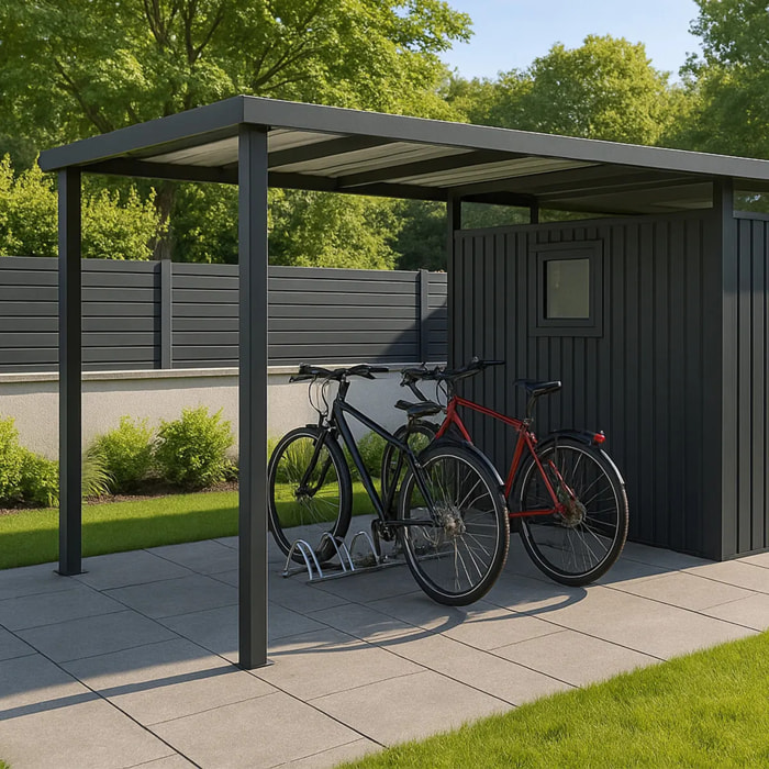Abri Additionnel adossé pour abri de jardin J-ABR268