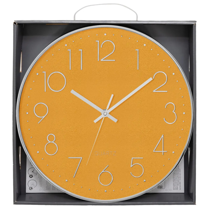 Horloge 3D "Laure" silver D30cm