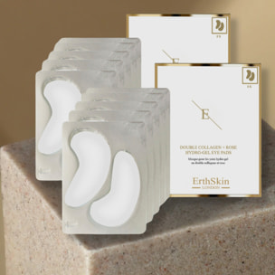 Parches oculares de doble colágeno + hidrogel de rosa