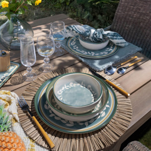 Lot de 6 coupelles en faïence verte 15,5cm CAPRIA