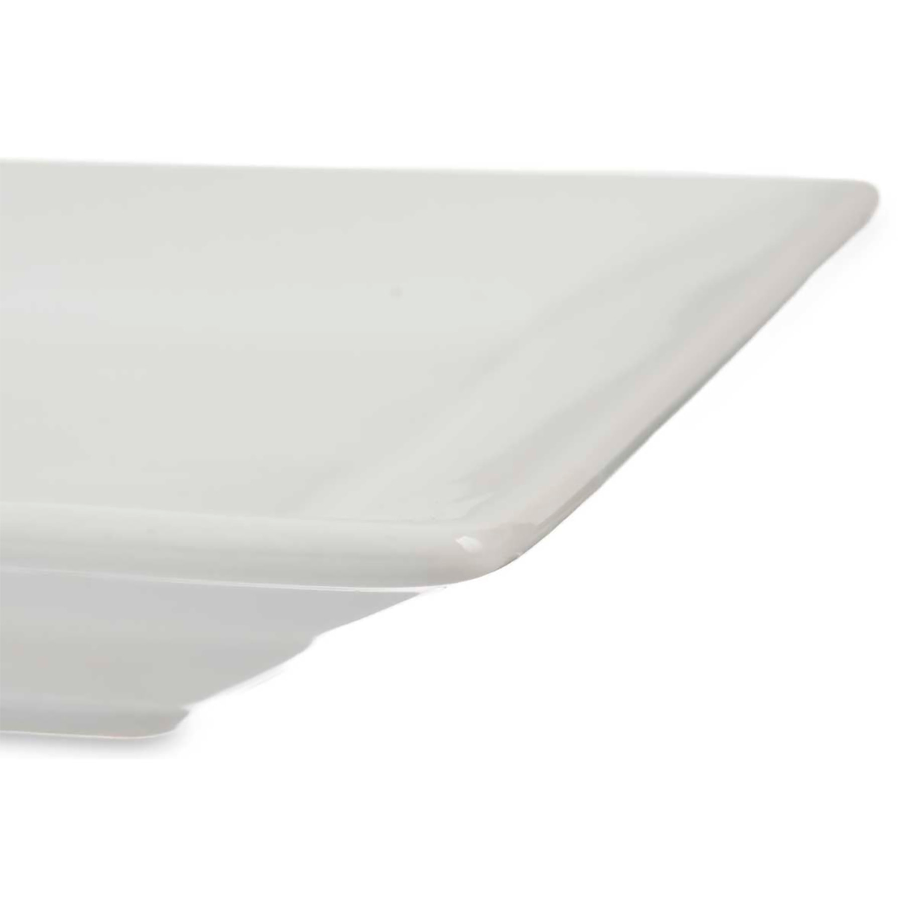 VASSOIO IN PORCELLANA BIANCA RETTANGOLARE 36CM