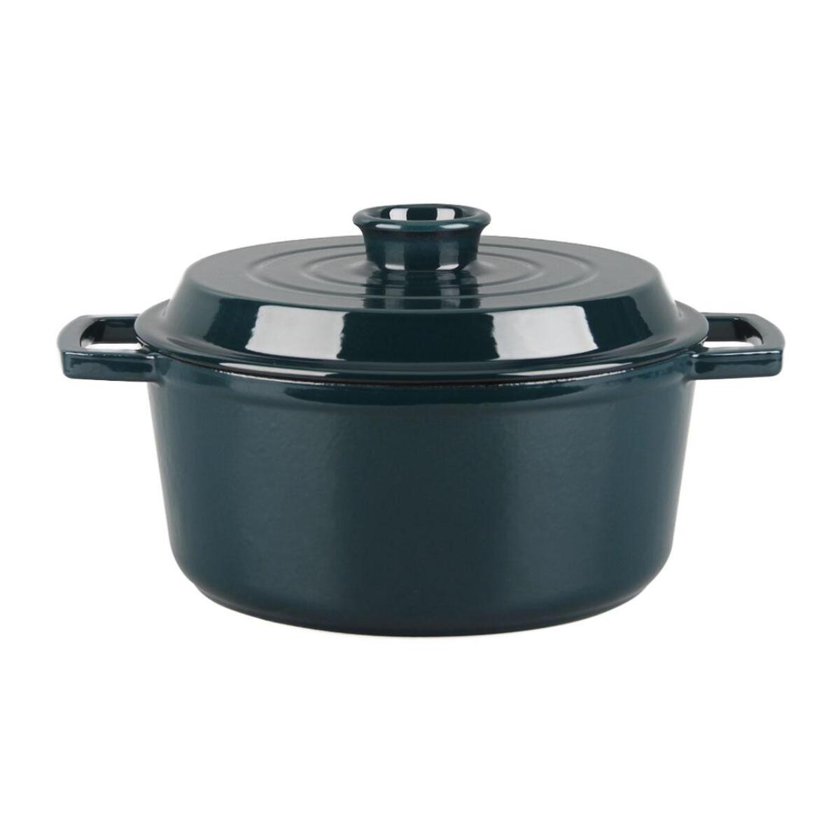 Cocotte en fonte ronde 25cm - "Masseiron Emeraude"