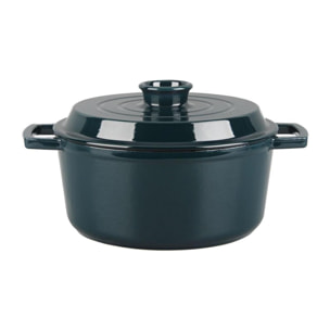 Cocotte en fonte ronde 25cm - "Masseiron Emeraude"