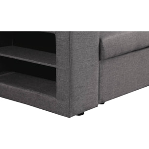 Canapé d'angle convertible/réversible "Axel" - 3 places - Gris