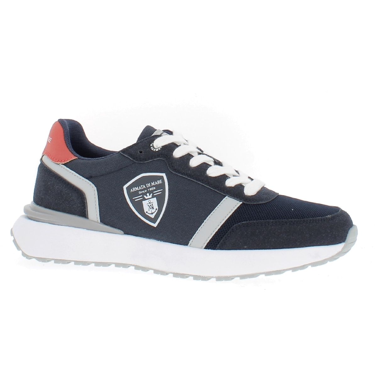 Armata di Mare Scarpe Uomo Sneakers Casual Stringate con Soletta Rimovibile in Memory Foam AMU SS23D334 Navy