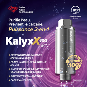 Cartouche de remplacement avec insert IPSKXM pour Adoucisseur d'eau IPS 100 Kalyxx MINI (IPSKXMINSERT)