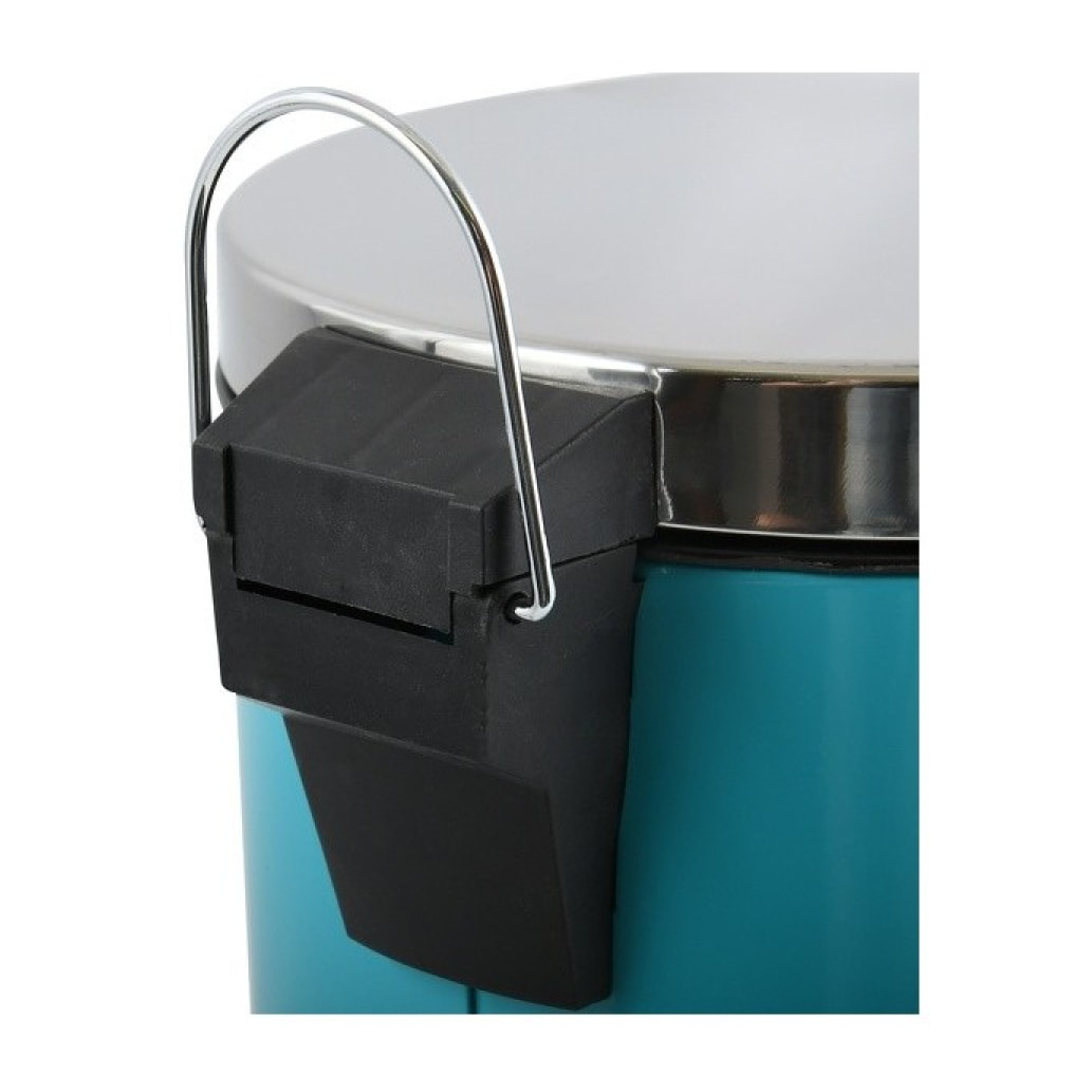 Poubelle à pédale Inox 12L Bleu MSV