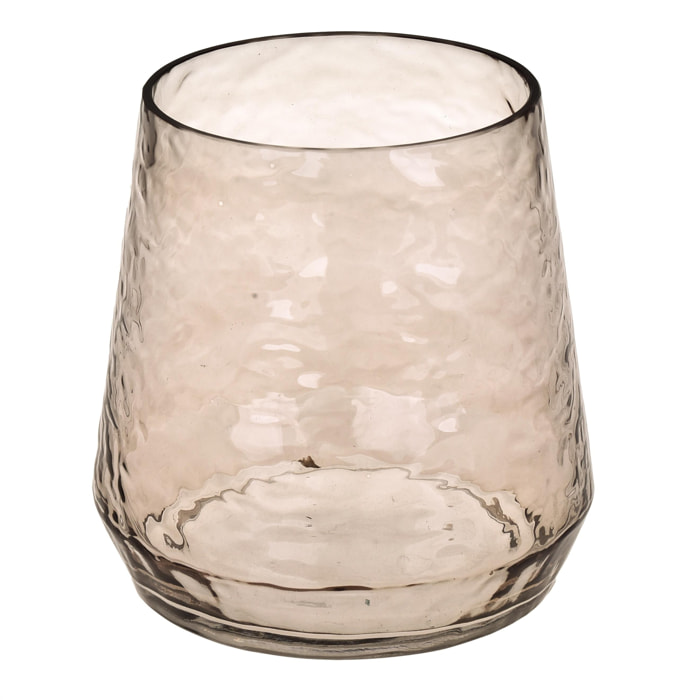 Vaso Onda - Pezzi 1 - Colore Marrone - 18x18Hx18cm - Bianchi Dino