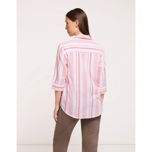 Camisa Media Manga Rosa - Sawira