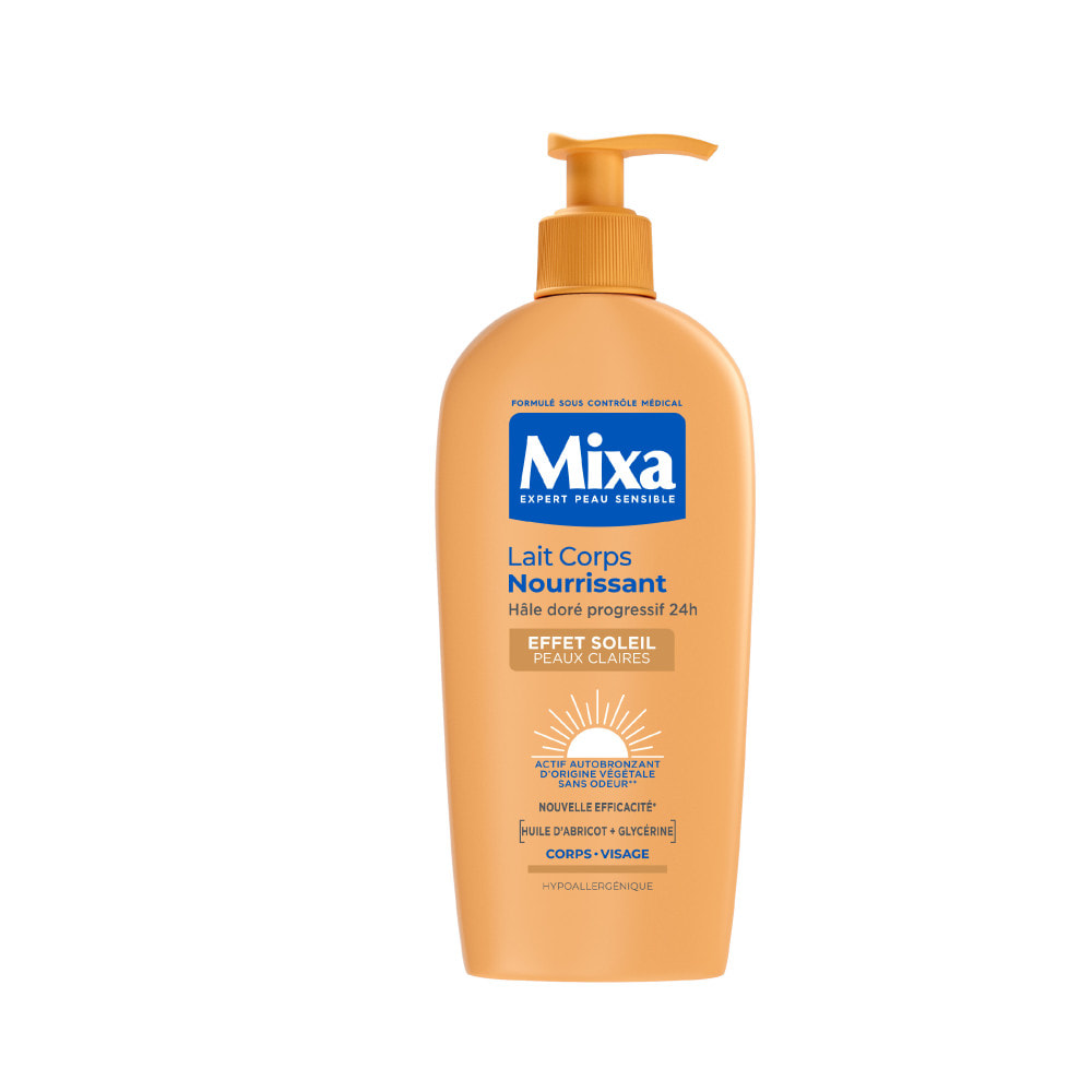 Mixa Lait Corps Effet Soleil peaux claires 250ml