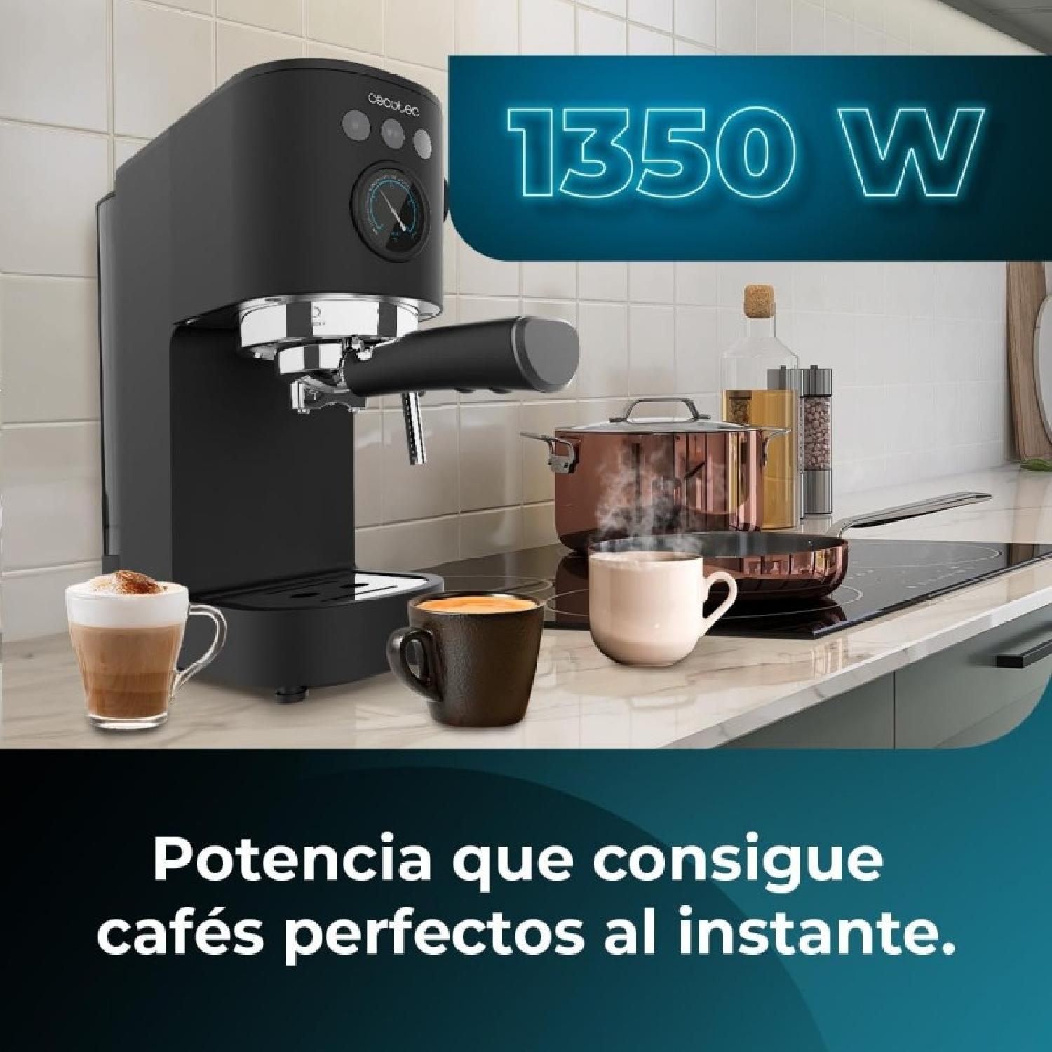 Cecotec Cafelizzia Fast Pro Cafetera Espresso con Vaporizador 20