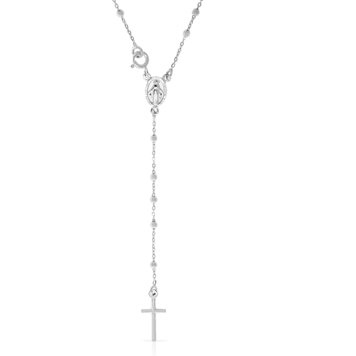 Collana Rosario in Argento 925 con grani in argento