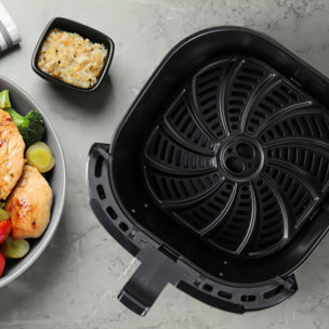 Bergner COPPERLY Freidora de aire 1800W 6.9L - 8 programas - Revestimiento Cerámico - Ajuste de temperatura 80-200°C - Temporizador hasta 30 min