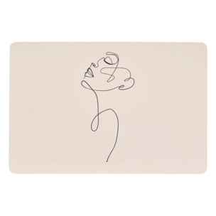 Set de table Visage L45xp30xH0,2cm