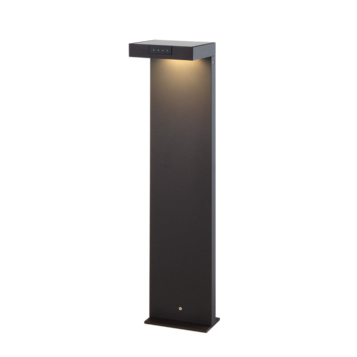 Borne solaire aluminium ALA MAXI H65CM