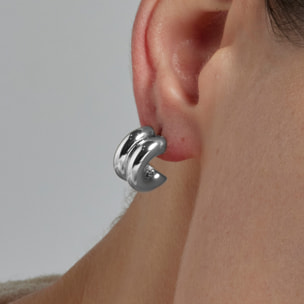 Pendientes acabado plata
